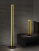 Immagine di Lampada Da Tavolo Moderna Led Texel H47 cm Nero E Oro Trio Lighting