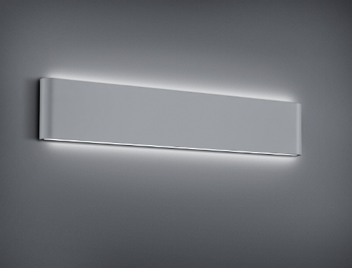 Immagine di Applique Rettangolare Thames II Led Doppia Luce IP54 Alluminio L46 cm Trio Lighting