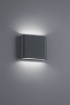 Immagine di Applique Rettangolare Thames II Led Doppia Emissione IP54 Antracite L11 cm Trio Lighting