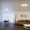 Immagine di Plafoniera Tokyo Led Dimmer Luce Notturna Cambio Colore Disco Bianco Ø60 cm Trio Lighting