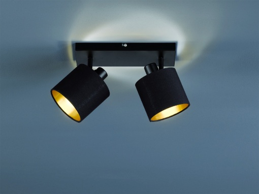 Immagine di Faretto Tommy 2xE14 Spot Nero L28 cm Trio Lighting