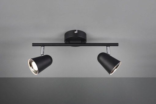 Immagine di Faretto Toulouse Nero 2 Spot Led L34 cm Trio Lighting