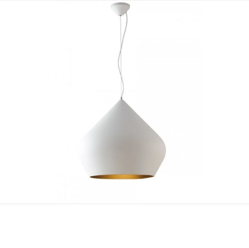 Immagine di Sospensione Per Cucina Metallo Bianco 52cm Tholos Fan Europe