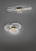 Immagine di Pafoniera/Applique Tucson 3 Rettangoli Led Nero con Inserto Legno L104 cm Trio Lighting