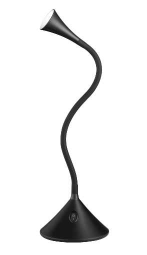 Immagine di Lampada da Scrivania Led Viper Nero H31 cm Trio Lighting