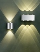 Immagine di Applique Cilindro Wales Doppia Luce Led Nichel Trio Lighting