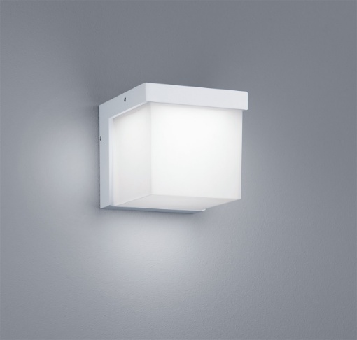 Immagine di Applique Da Esterno Cubo Luminoso Led 3000k Bianco IP54 Yangtze Trio Lighting