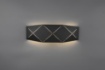 Immagine di Applique Rettangolare Led Zandor Nero Design Taglio Laser L40 cm Trio Lighting