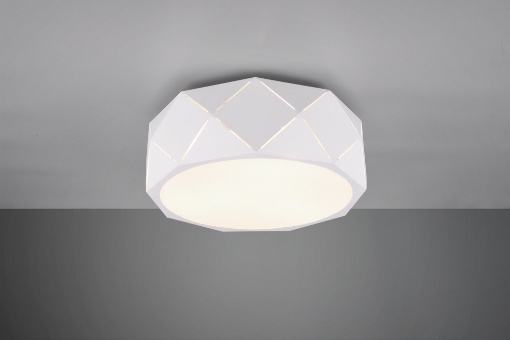 Immagine di Plafoniera 3xE27 Zandor Bianco Rombi Tagli Laser Trio Lighting