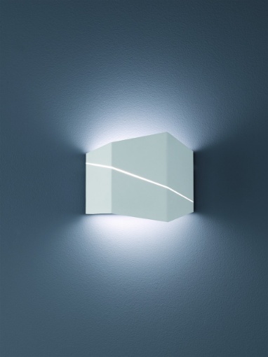 Immagine di Applique Design Asimmetrico Led Zorro Bianco L18 cm Trio Lighting