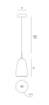 Picture of Sospensione Isola Cucina X-Ray Vetro Trasparente Ø14 cm Miloox