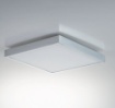 Immagine di Plafoniera Led Da Bagno Cromo Quadrata 24w 4000k IP44 Domo Intec Light