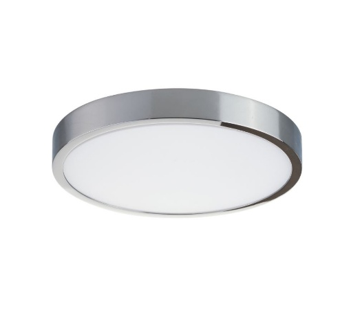 Picture of Plafoniera Da Bagno Rotonda Cromo Led 24w 4000k IP44 Domo Intec Light