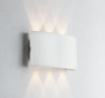 Immagine di Applique Da Esterno Led CCT Luce Selezionabile Beetle Bianco IP54 Intec Light