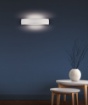 Immagine di Applique Mezzaluna Gesso Alba 2xE14 Luce Sopra E Sotto ACB