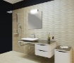 Immagine di Applique Cromo Specchio Bagno Aldo Led Switch 3000k/4000k L35,5 cm IP44 ACB