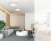 Immagine di Plafoniera Moderna Dilga Anello Bianco Led 126w 2700K/3000K Ø90 cm ACB