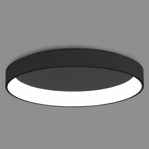 Immagine di Plafoniera Led 126w CCT Dilga Anello Nero Ø90 cm Design Moderno ACB