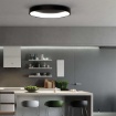 Immagine di Plafoniera Led 126w CCT Dilga Anello Nero Ø90 cm Design Moderno ACB