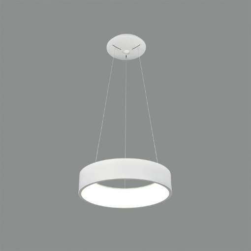 Immagine di Sospensione Led CCT Moderna Dilga Anello Bianco Ø45 cm ACB