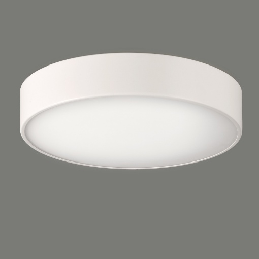 Immagine di Plafoniera Led CCT 2700K/3000K Dins Paralume Vetro Bianco Ø32 cm IP44 ACB