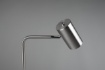 Immagine di Lampada Minimal da Comodino Marley Nichel con Spot Cilindro H45 Trio Lighting