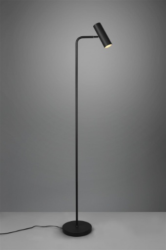 Immagine di Piantana Marley Nero E Spot Cilindrico H151 Trio Lighting