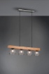 Immagine di Sospensione Cestino 4 Paralumi E14 Rete Metallo Nichel Anticato Trio Lighting