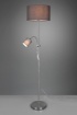 Picture of Piantana Owen Nichel con Spot Lettura e Paralume Tessuto Grigio Trio Lighting