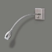 Immagine di Applique Nichel Flex Spot Led 3w con Braccio Orientabile ACB