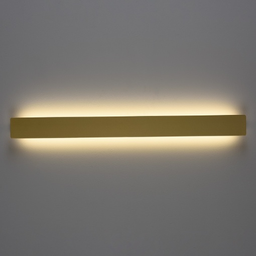 Immagine di Applique Fosca Rettangolo Oro Led CCT Sopra e Sotto Parete L90 cm ACB