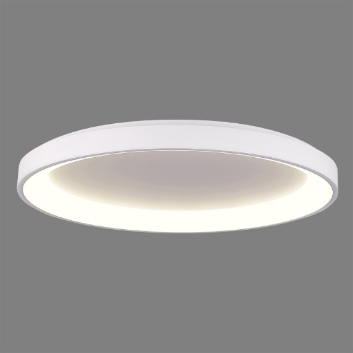 Immagine di Grande Plafoniera Rotonda Bianca Grace Led 80w 4000k Luce Naturale Ø78 cm ACB