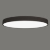 Immagine di Grande Plafoniera Design Moderna Led 150w CCT 3000k/4000k Isia Nero Ø100 cm ACB