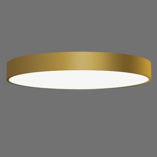 Immagine di Grande Plafoniera da Soffitto Ø100  cm Led 150w CCT 3000k/4000k Isia Oro ACB