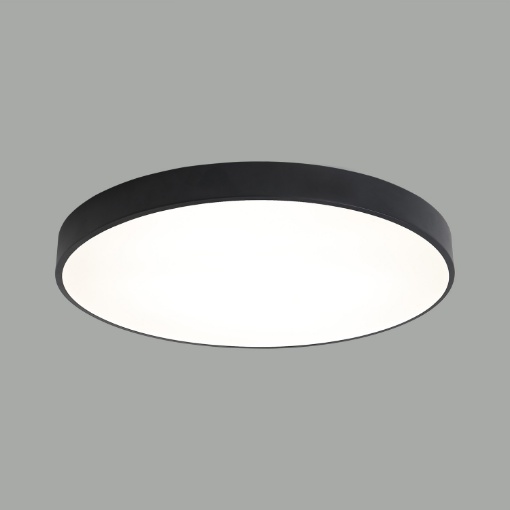 Immagine di Lampada Soffitto London Nero Led 42w Luce Calda o Naturale Ø60 cm ACB