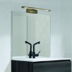 Immagine di Applique Specchio Bagno Menorca Ottone Led 4000k IP44 ACB