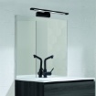 Immagine di Applique Lineare Nera Specchio Bagno Menorca Led 4000k IP44 ACB