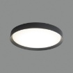 Immagine di Plafoniera Disco Nero Led 22w 3000k o 4000k Minsk Ø40 cm ACB