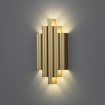 Immagine di Applique Decorativa Robin Oro 5 Cilindri Led Biemissione Sopra e Sotto ACB