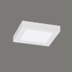 Immagine di Plafoniera Bianca Sky Box Led 18w Luce Calda o Naturale 18x18 cm ACB