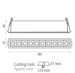 Immagine di Lampada Led Rettangolare per Incasso Tango Bianco IP43 ACB