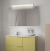 Immagine di Applique Cilindro Specchio Bagno Ura Led Switch CCt Cromo L60 cm IP44 ACB