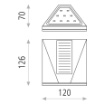 Immagine di Applique Esterno Vulcan Led 3w Antracite L12 cm IP65 ACB