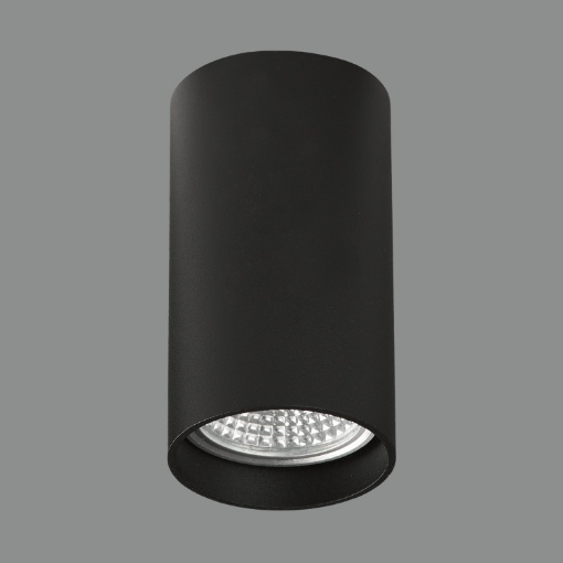 Immagine di Plafone Spot Fisso da Soffitto Cilindro Zoom Nero GU10 Ø5,6 cm ACB