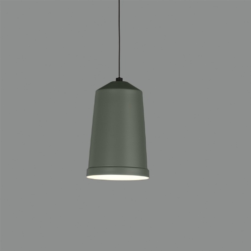 Immagine di Sospensione Illuminazione Isola Cilindro Cono Grigio Bali Ø12 cm ACB