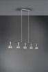 Immagine di Sospensione Lineare Nichel 5xE27 Vannes L82 cm Trio Lighting