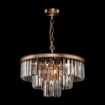 Immagine di Lampadario Salone Classico Ottone con Cristalli Decorativi Revero Maytoni