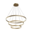 Picture of Lampadario Moderno 3 Anelli Sospesi Led Rim Ottone Maytoni