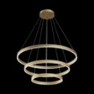 Immagine di Lampadario Moderno 3 Anelli Sospesi Led Rim Ottone Maytoni