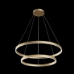 Immagine di Lampadario a Sospensione Moderno Rim 2 Anelli Led Ottone Maytoni